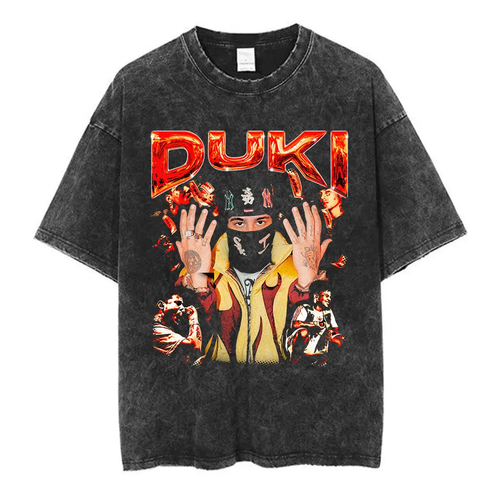 Graphic Washed T-shirt Unisex Oversized Vintage Short Sleeve