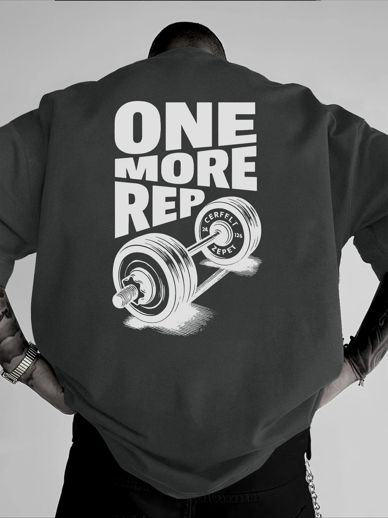 Vintage Gym Workout ONE MORE REP Oversized T shirt