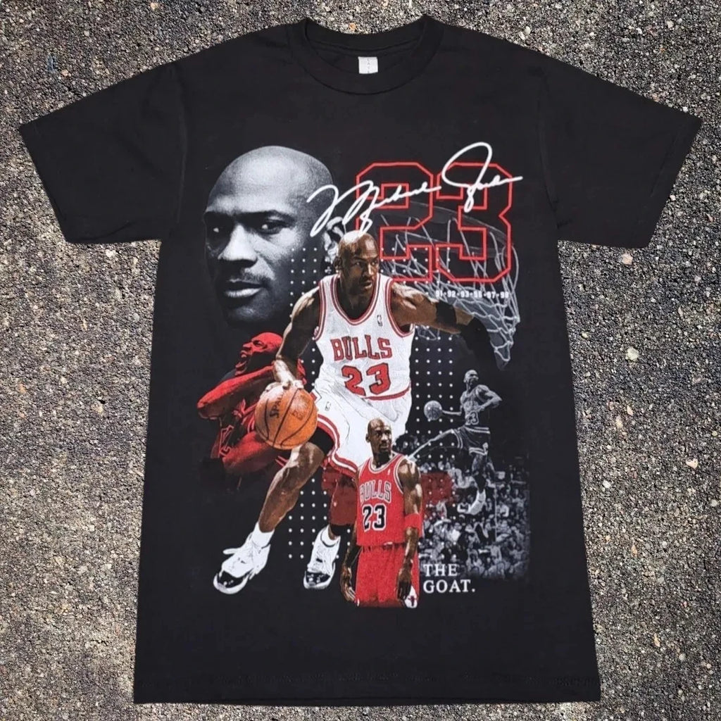MJ The Goat Basketball Graphic T-Shirt Vintage