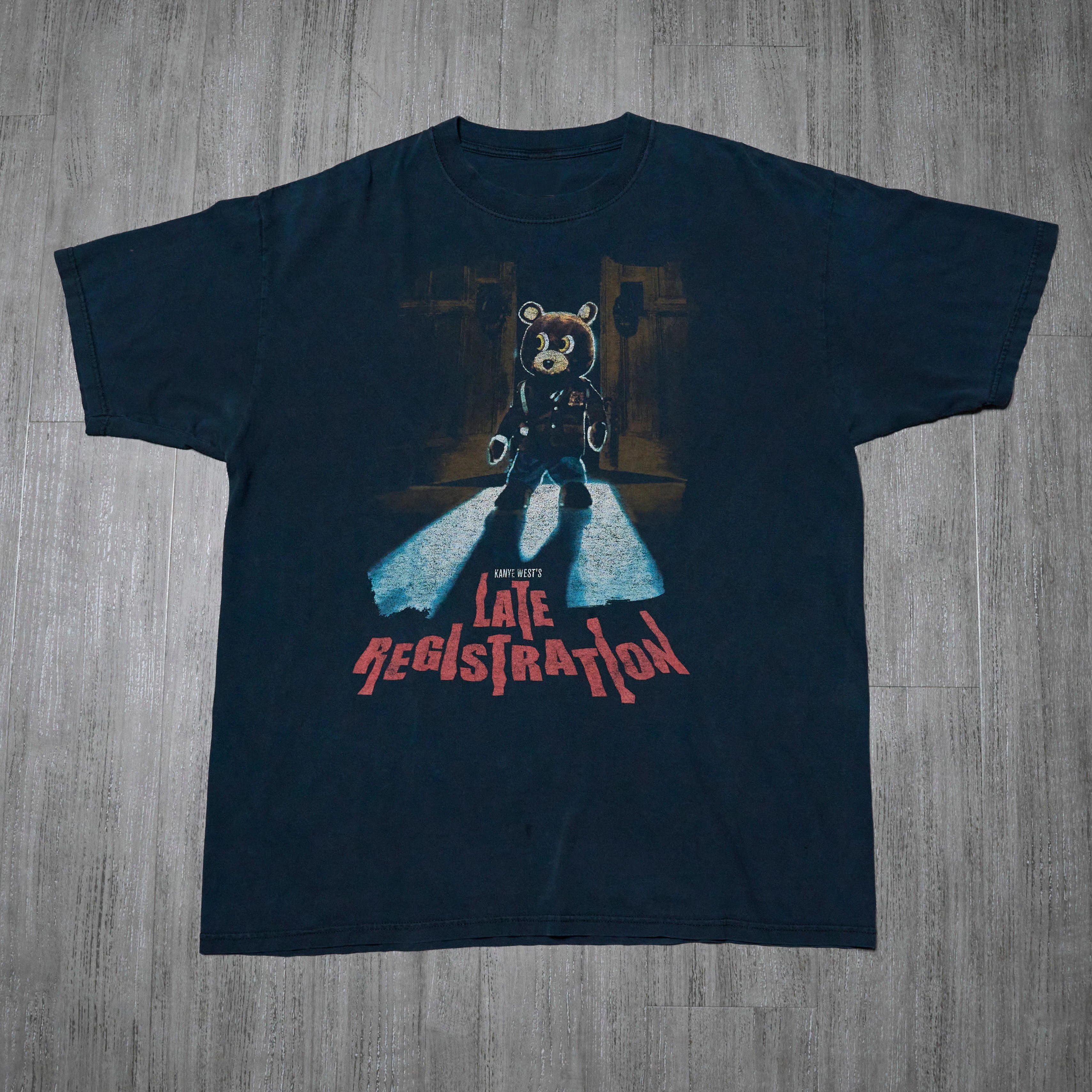 Kanye West Late Registration Bear Graphic T-shirt