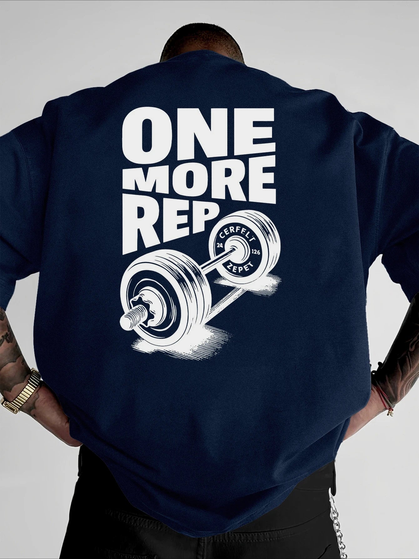 Vintage Gym Workout ONE MORE REP Oversized T shirt