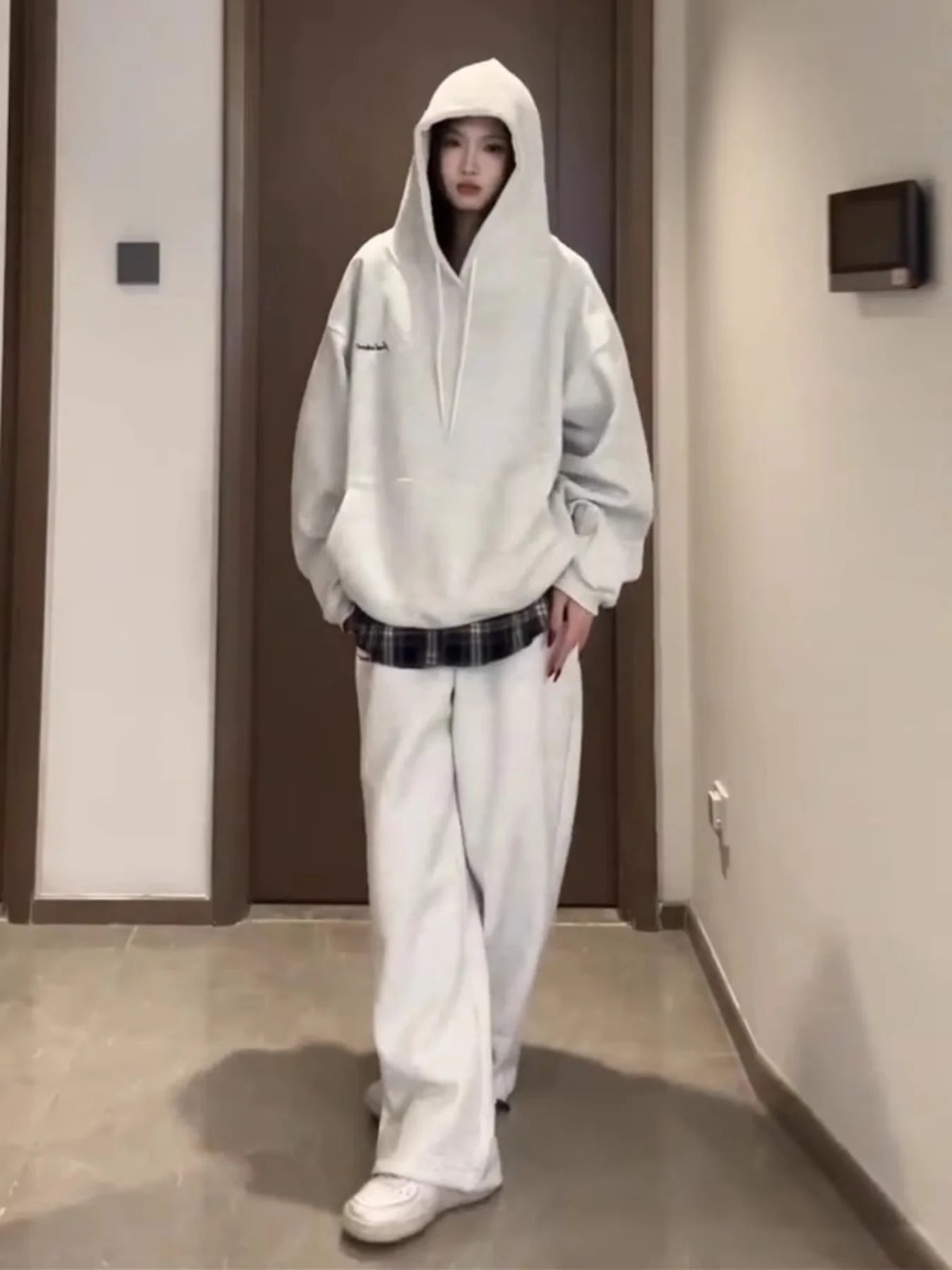 Hooded Sweatshirt Casual Sports Suit for Women