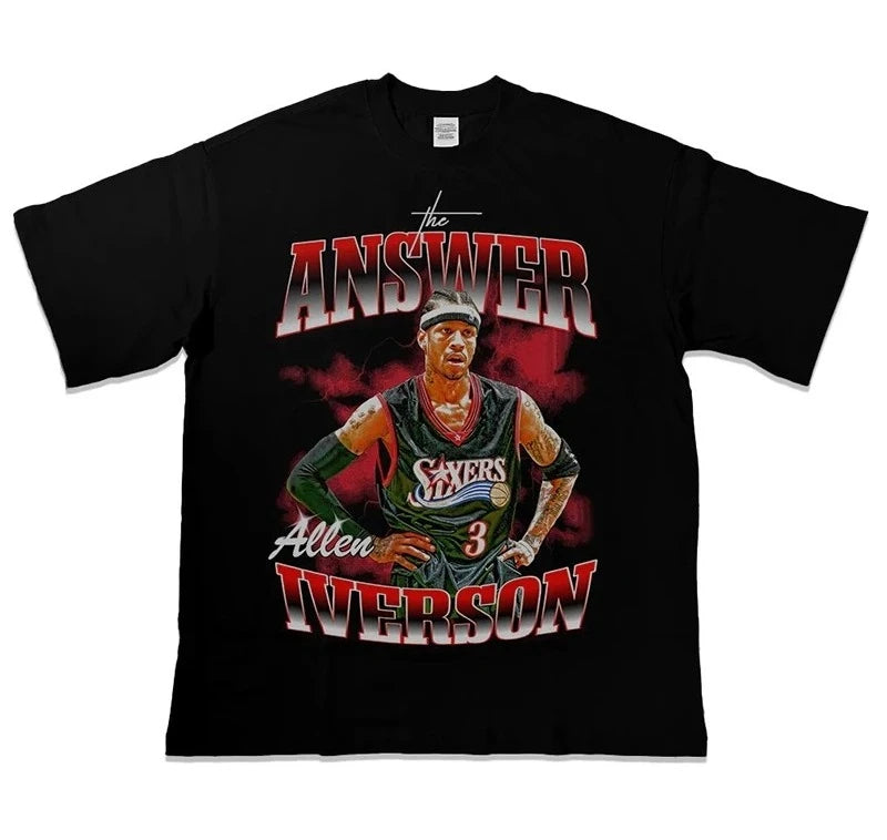 Basketball Short Sleeves T-shirt Streetwear