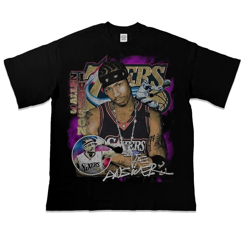 Basketball Short Sleeves T-shirt Streetwear