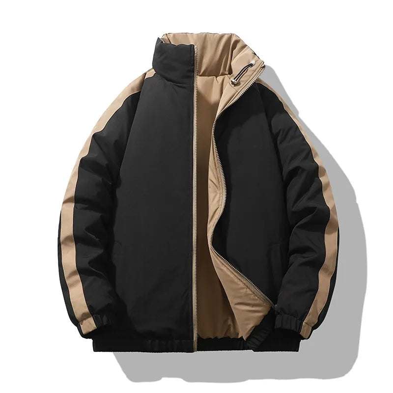 Winter Men Coat Casual Solid Color Outdoor Ski Coldproof
