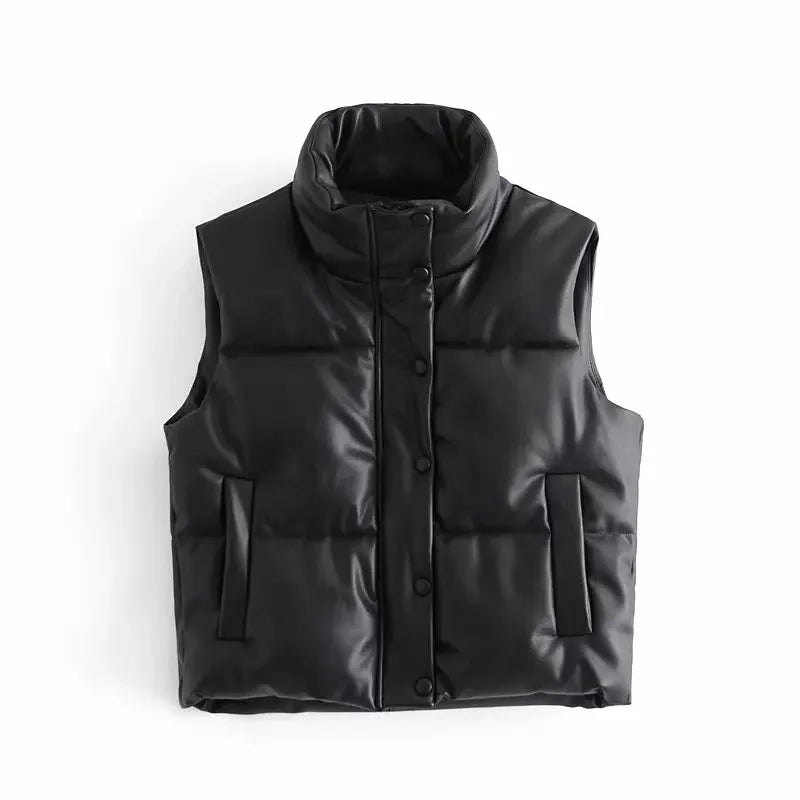 Fashion Streetwear Women Puffy Vest