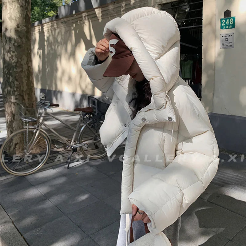 Puff Short Down Cotton Jacket for Women