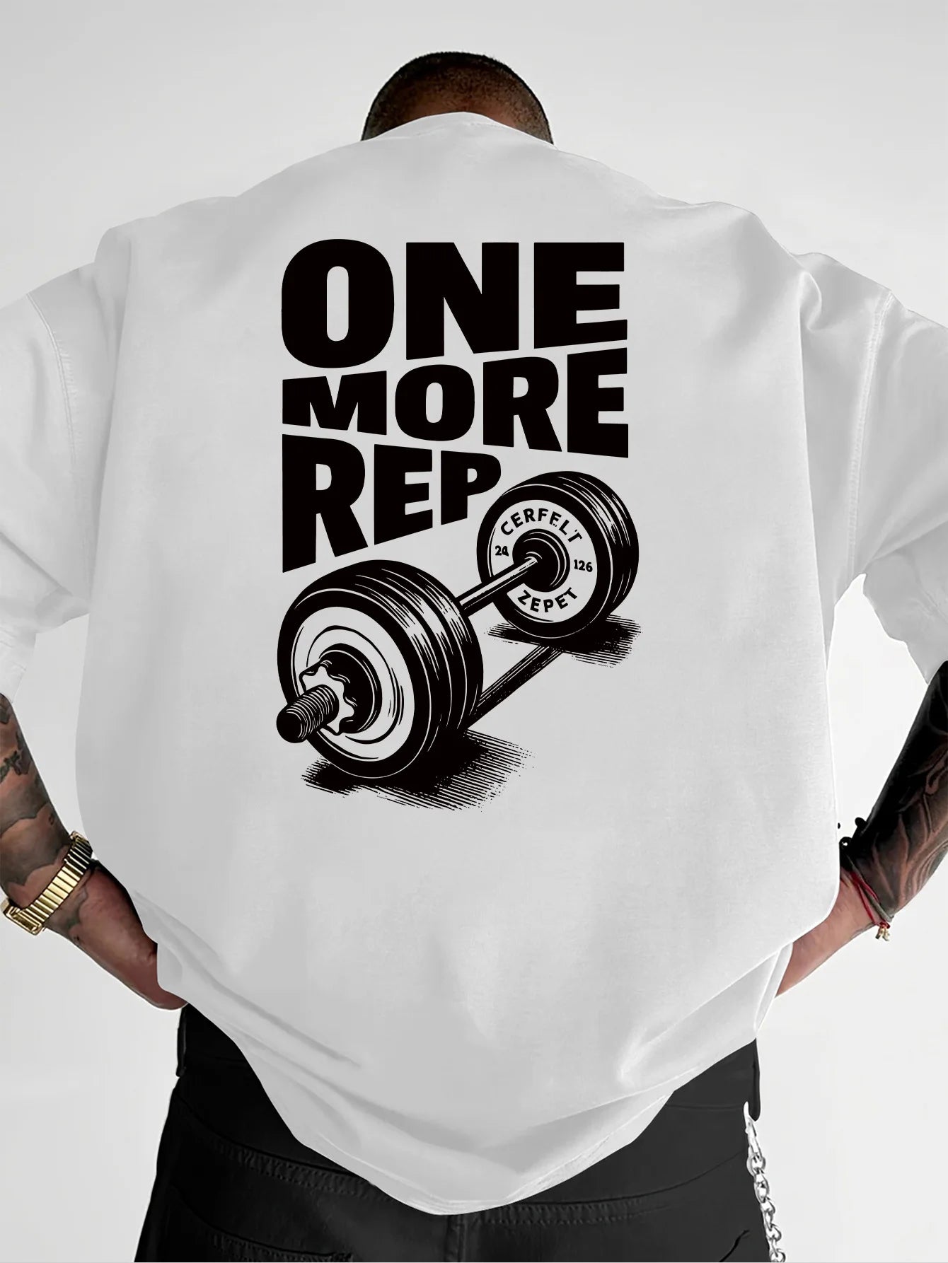 Vintage Gym Workout ONE MORE REP Oversized T shirt