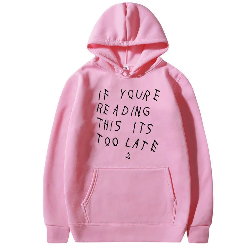 Unisex Letter Print Hoodie Sweatshirt