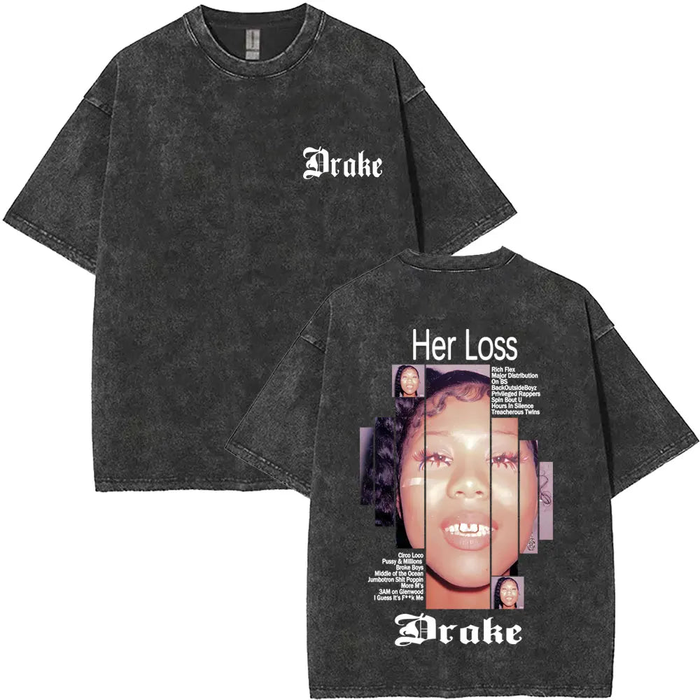 Unisex Washed Vintage Graphic T-shirt