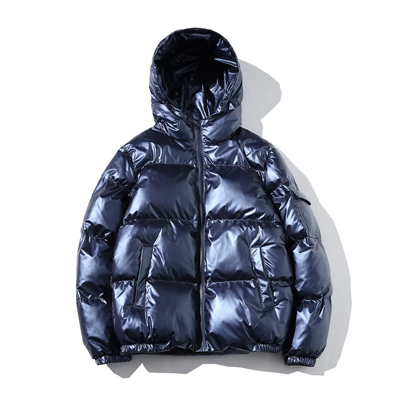 Unisex Winter Thickened Hooded Waterproof puffer jacket