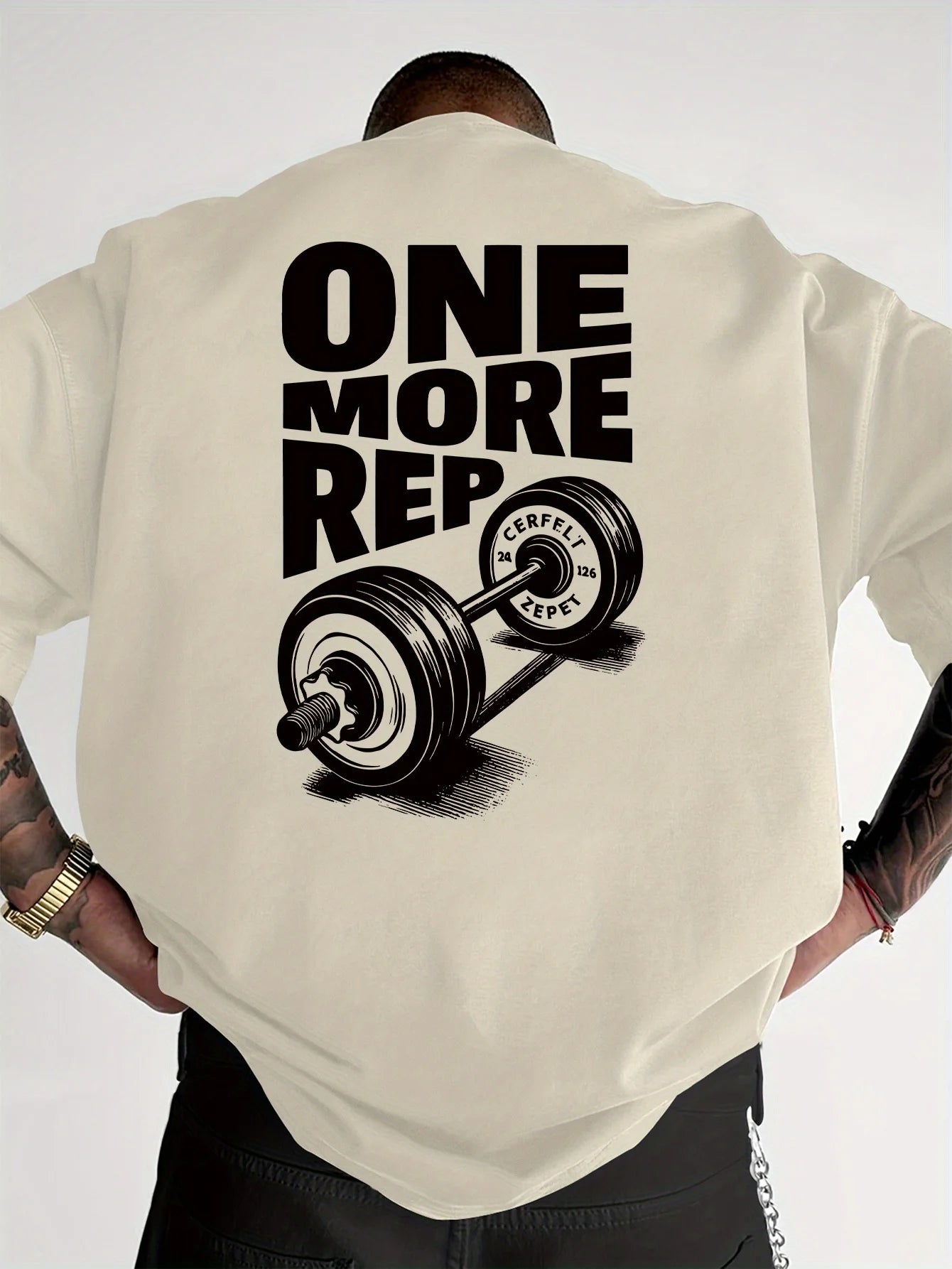 Vintage Gym Workout ONE MORE REP Oversized T shirt