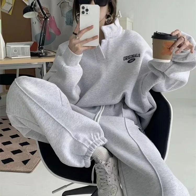 Women's Fleece Lined Hoodie And Pants Set