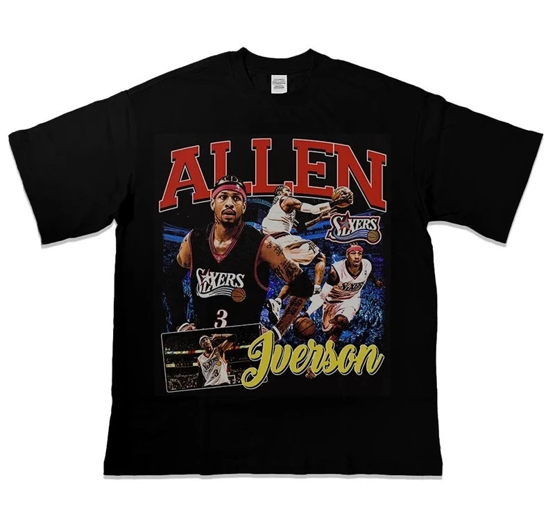 Basketball Short Sleeves T-shirt Streetwear