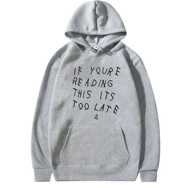 Unisex Letter Print Hoodie Sweatshirt