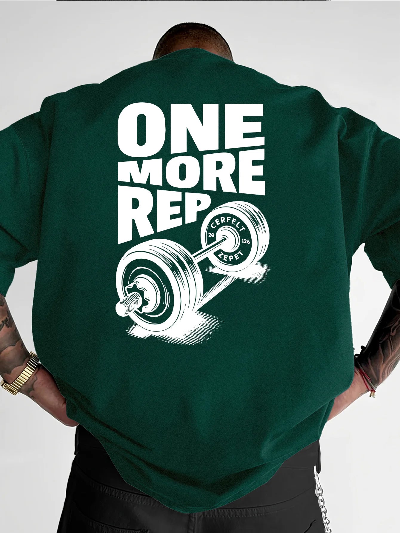 Vintage Gym Workout ONE MORE REP Oversized T shirt