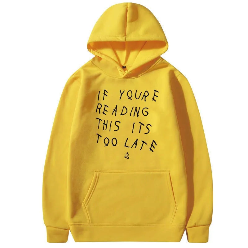 Unisex Letter Print Hoodie Sweatshirt