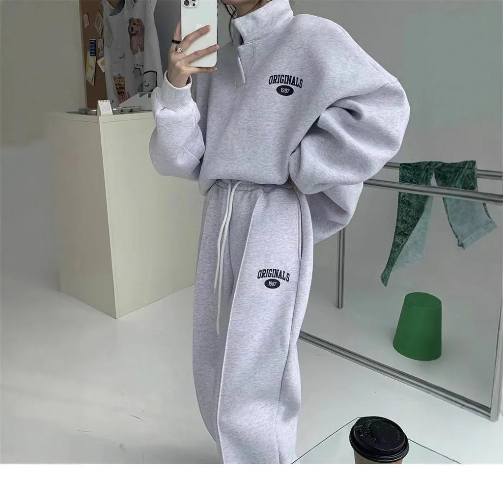 Women's Fleece Lined Hoodie And Pants Set