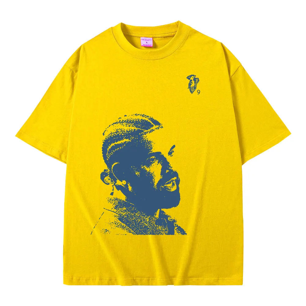 Portrait Graphic Oversized T-Shirts Streetwear Unisex