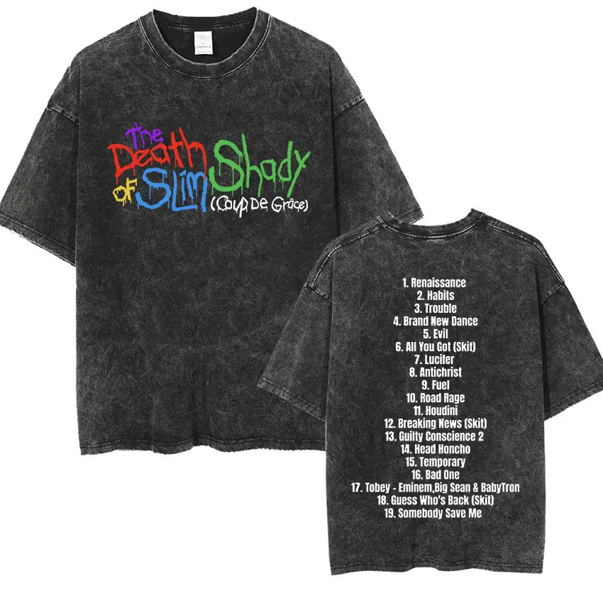 Graphic Vintage Washed Oversized T-shirt Unisex