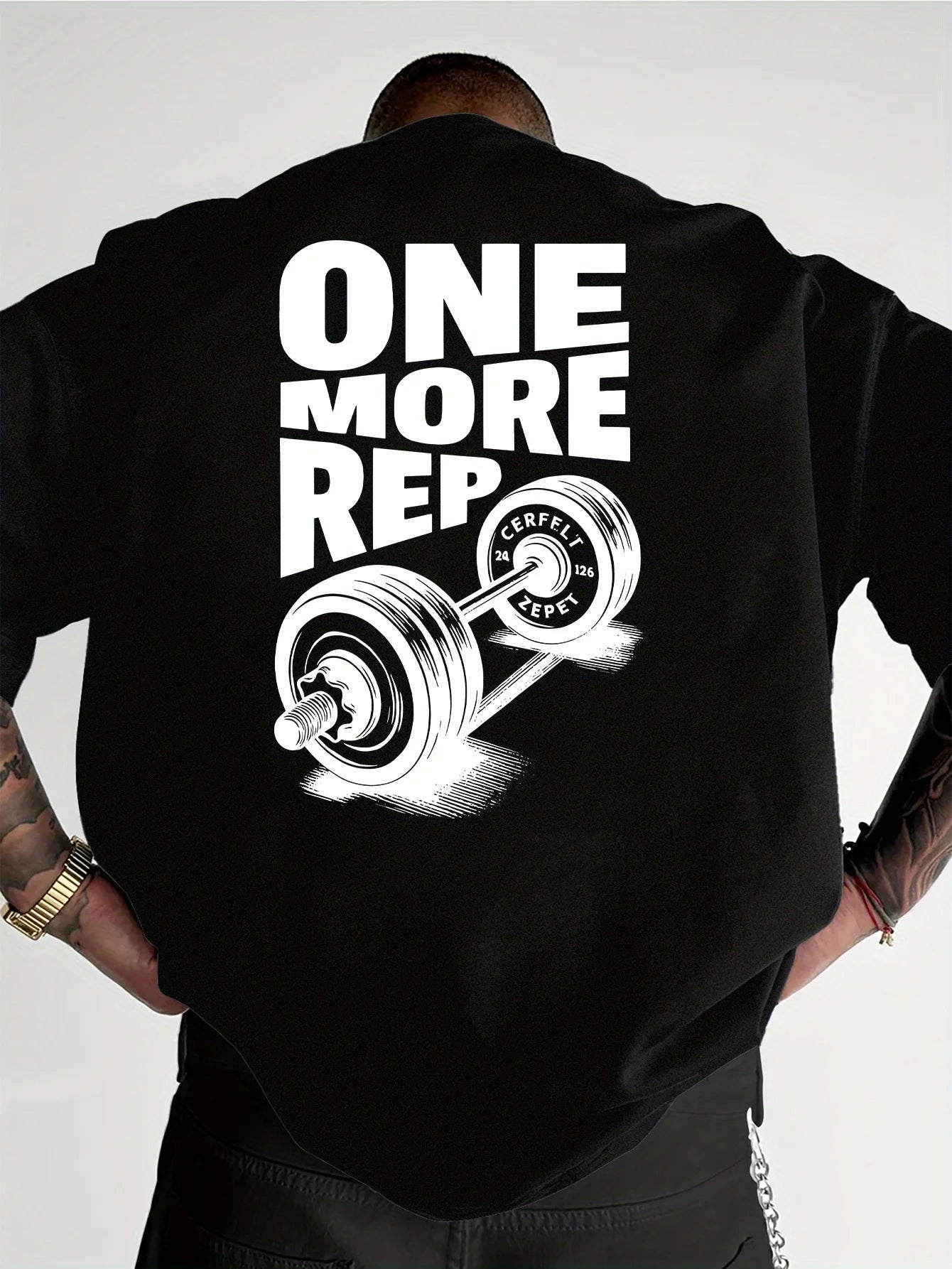 Vintage Gym Workout ONE MORE REP Oversized T shirt