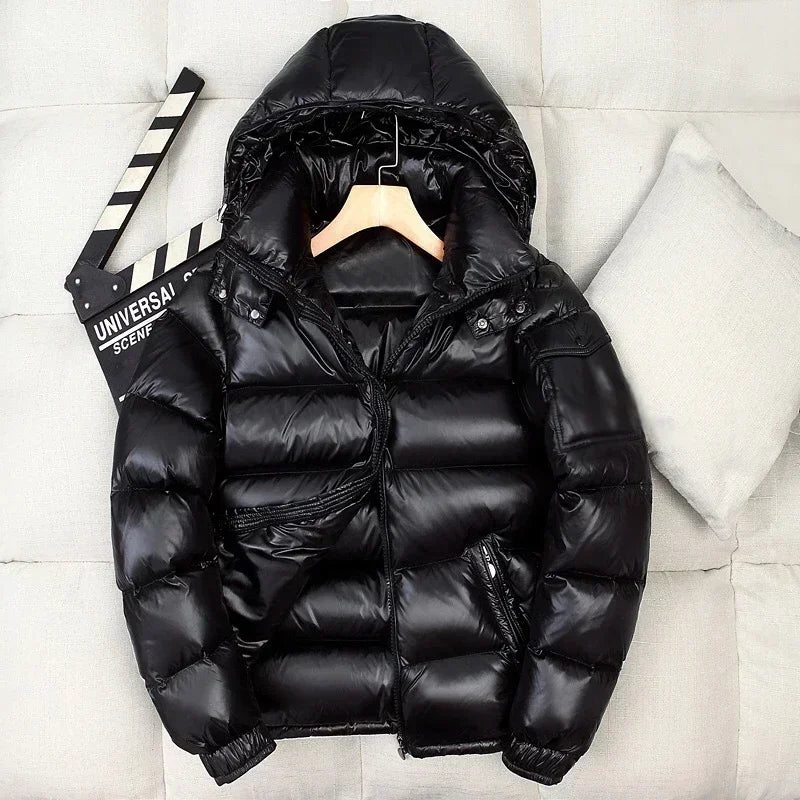 Men Shiny Puffer Jackets