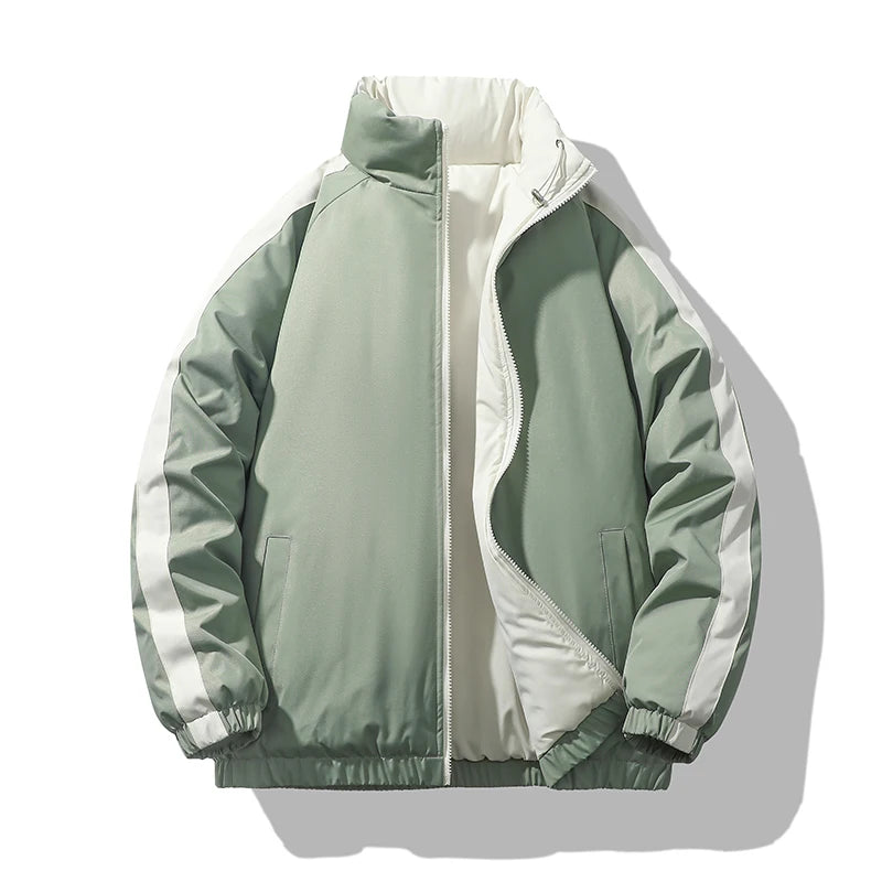 Winter Men Coat Casual Solid Color Outdoor Ski Coldproof
