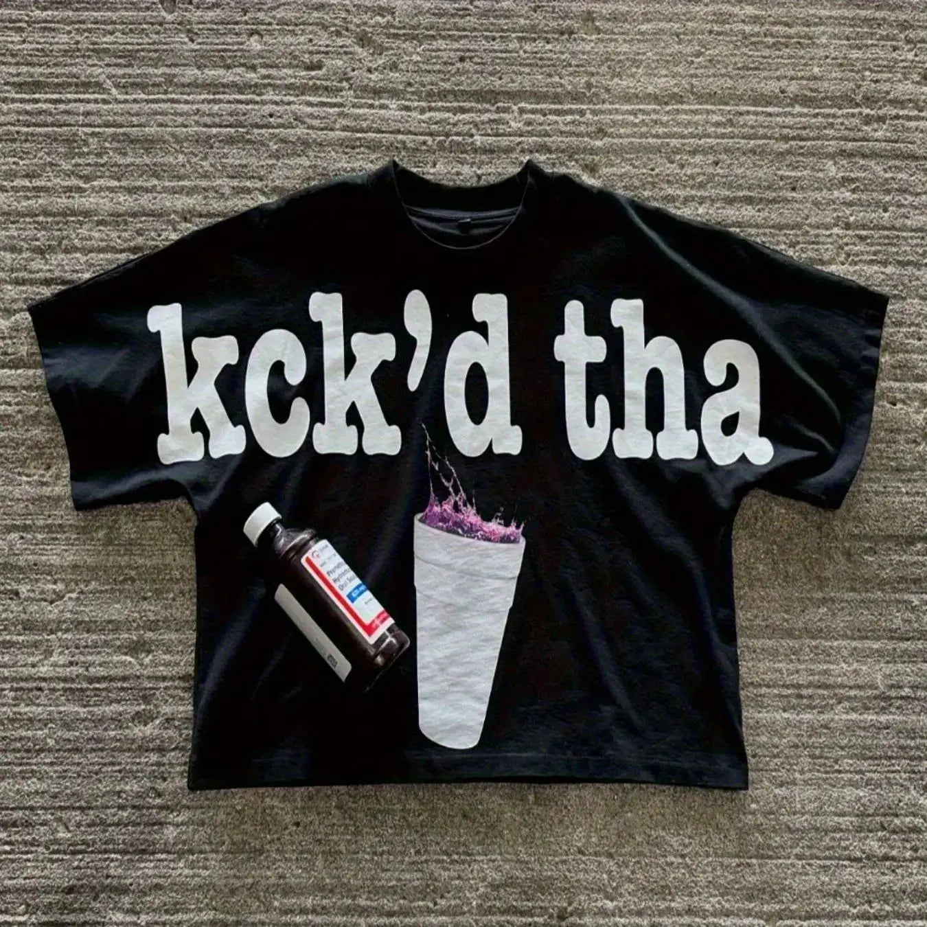 Unisex T-shirt Retro Casual Loose Streetwear