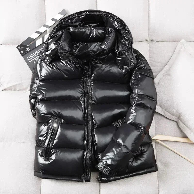 Men Shiny Puffer Jackets