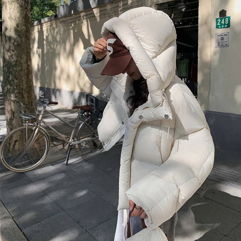 Puff Short Down Cotton Jacket for Women