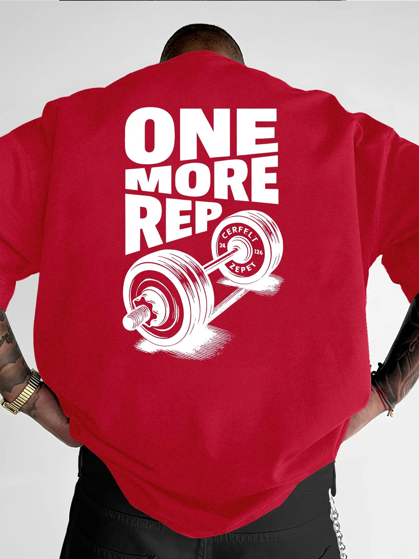 Vintage Gym Workout ONE MORE REP Oversized T shirt