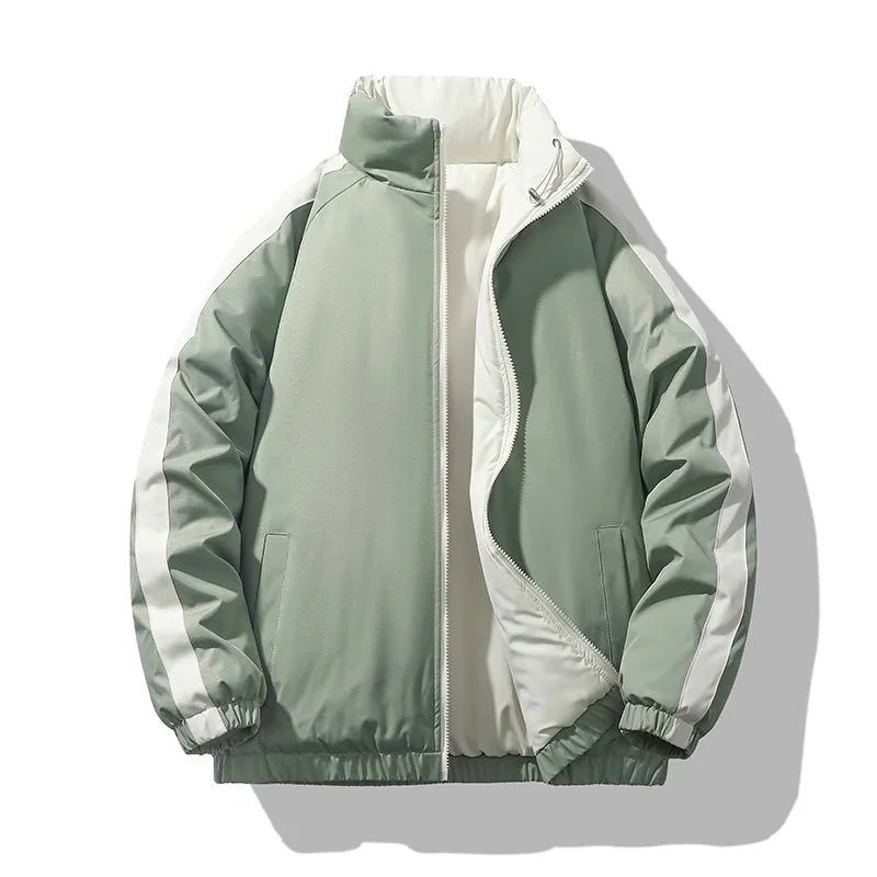 Winter Men Coat Casual Solid Color Outdoor Ski Coldproof