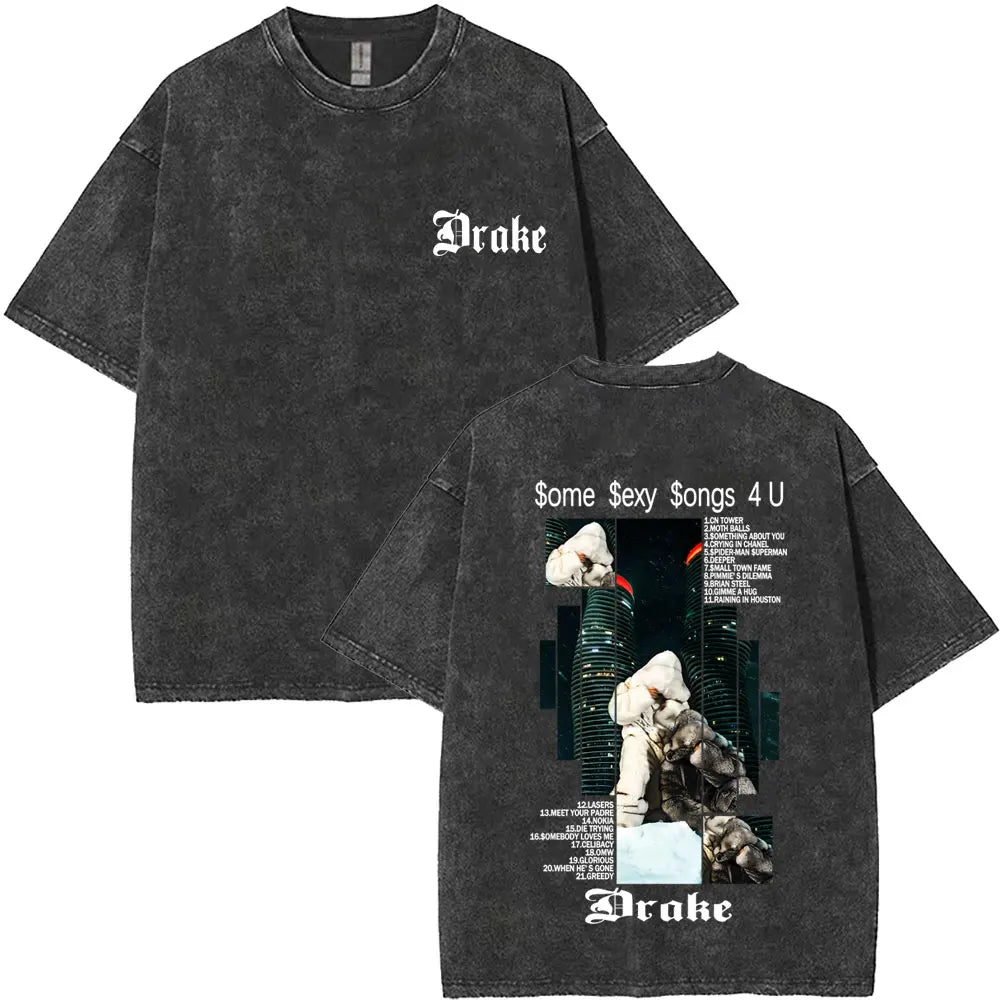 Unisex Washed Vintage Graphic T-shirt