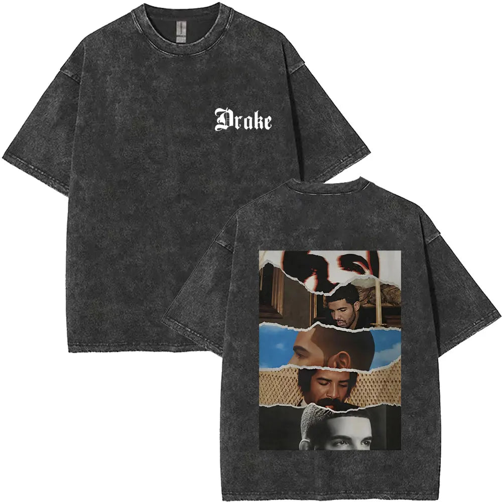 Unisex Washed Vintage Graphic T-shirt