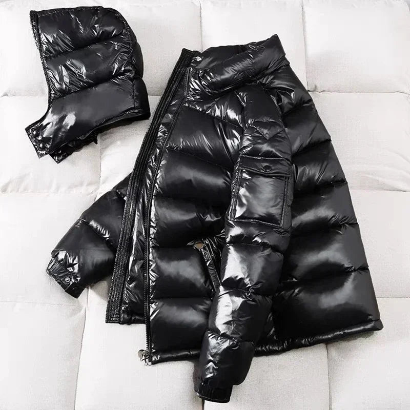 Men Shiny Puffer Jackets