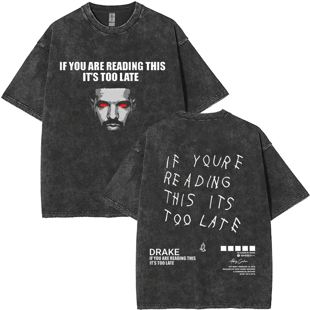 Unisex Washed Vintage Graphic T-shirt
