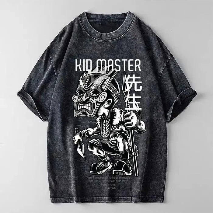 Anime Streetwear Washed T-shirt Unisex
