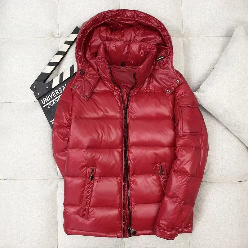 Men Shiny Puffer Jackets