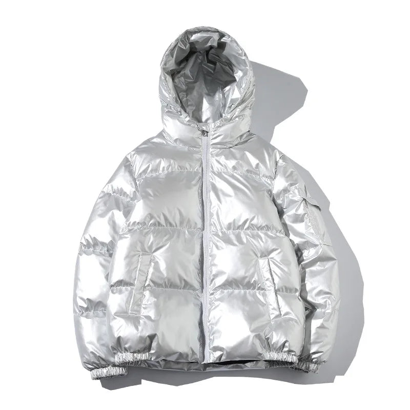 Unisex Winter Thickened Hooded Waterproof puffer jacket