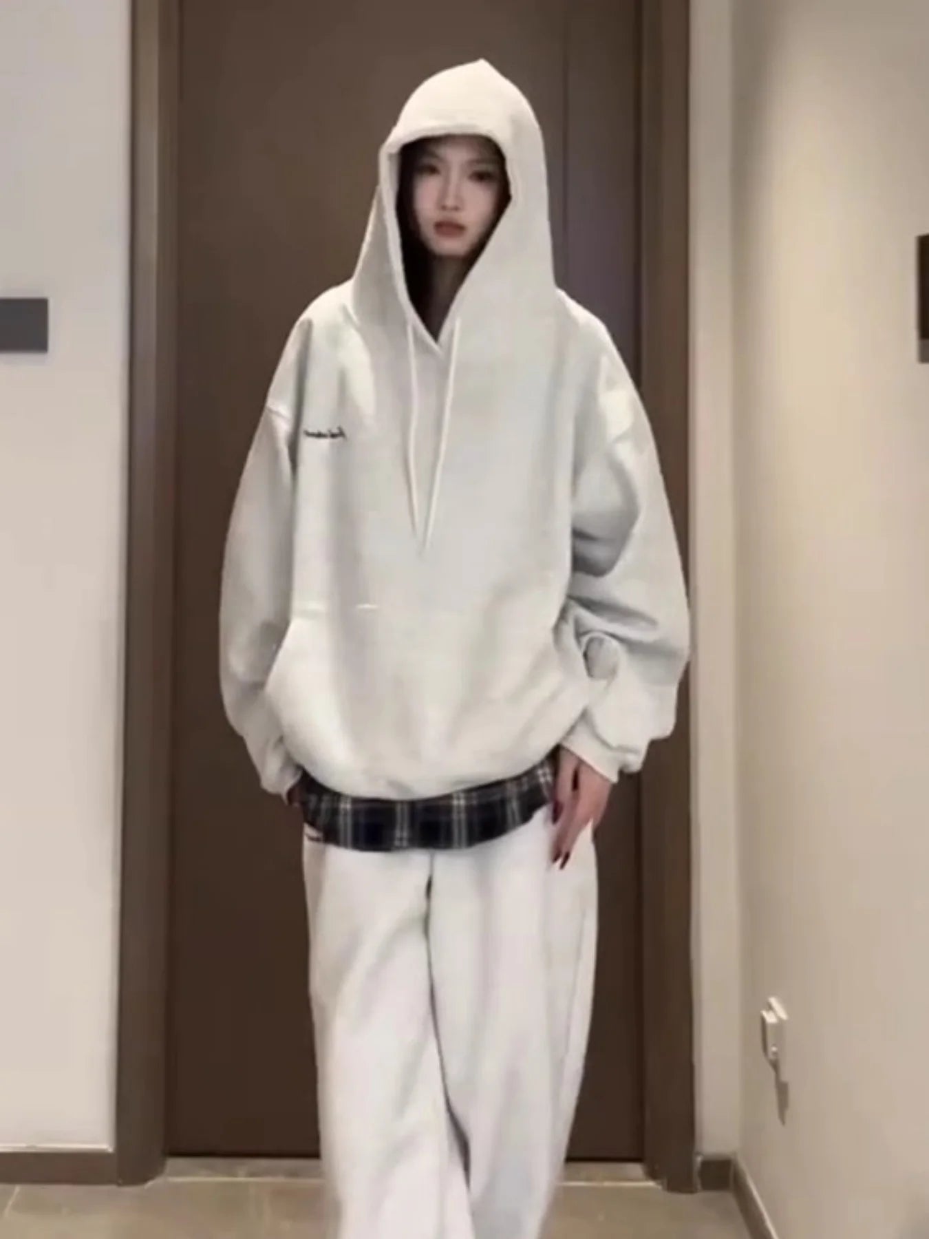 Hooded Sweatshirt Casual Sports Suit for Women