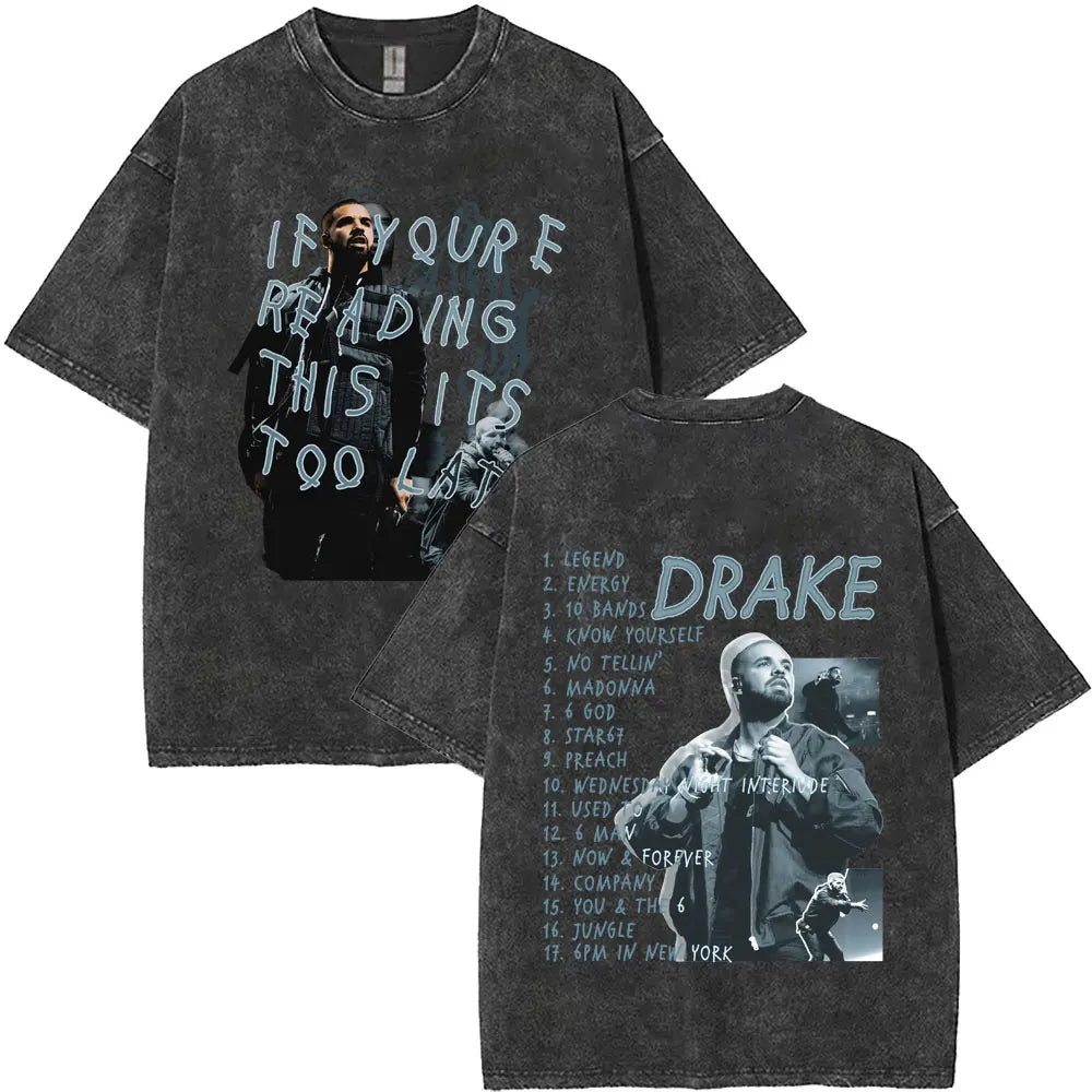 Unisex Washed Vintage Graphic T-shirt