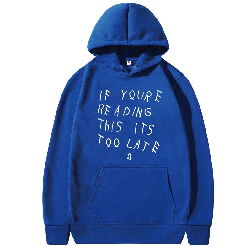 Unisex Letter Print Hoodie Sweatshirt
